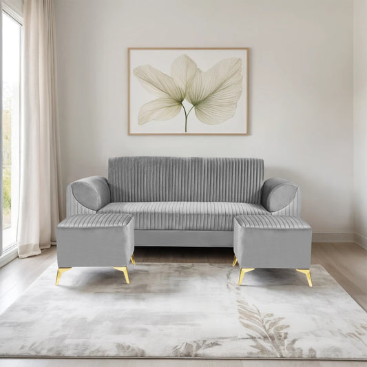 Insopack Sofa Signature 5 Seater Ottoman (Grey)
