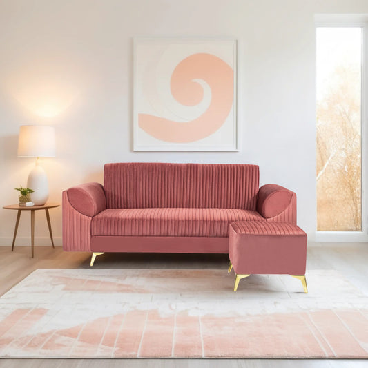 Insopack Sofa Signature 4 Seater Ottoman (Peach)