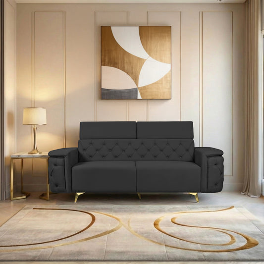 Insopack Aura 3 Seater Sofa (Black)