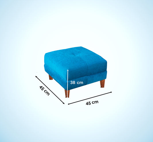 Insopack Ottoman Stool Crown 1 Seater (Sky Blue)