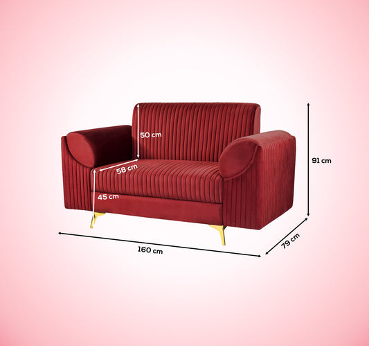 Insopack Sofa Signature 2 Seater (Maroon)