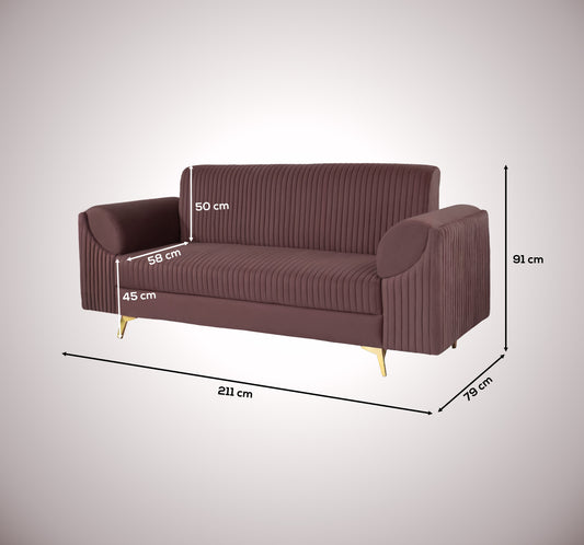 Insopack Sofa Signature 3 Seater (Brown)