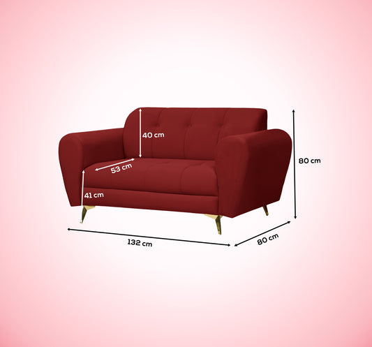Insopack Sofa Crown Icon 2 Seater (Maroon)