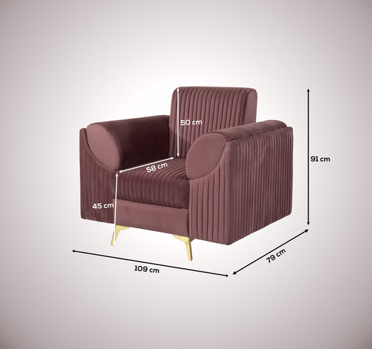 Insopack Sofa Signature 1 Seater (Brown)