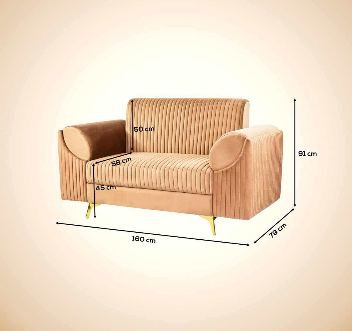 Insopack Sofa Signature 2 Seater (Beige)