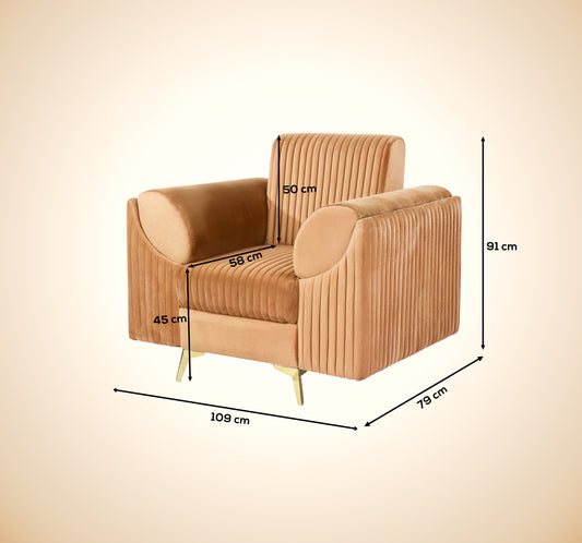 Insopack Sofa Signature 1 Seater (Beige)