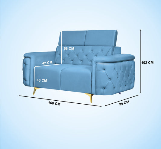Insopack Sofa Aura 2 Seater (Sky Blue)