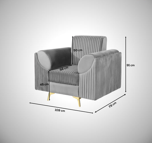 Insopack Sofa Signature 1 Seater (Grey)
