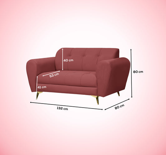 Insopack Sofa Crown Icon 2 Seater (Peach)