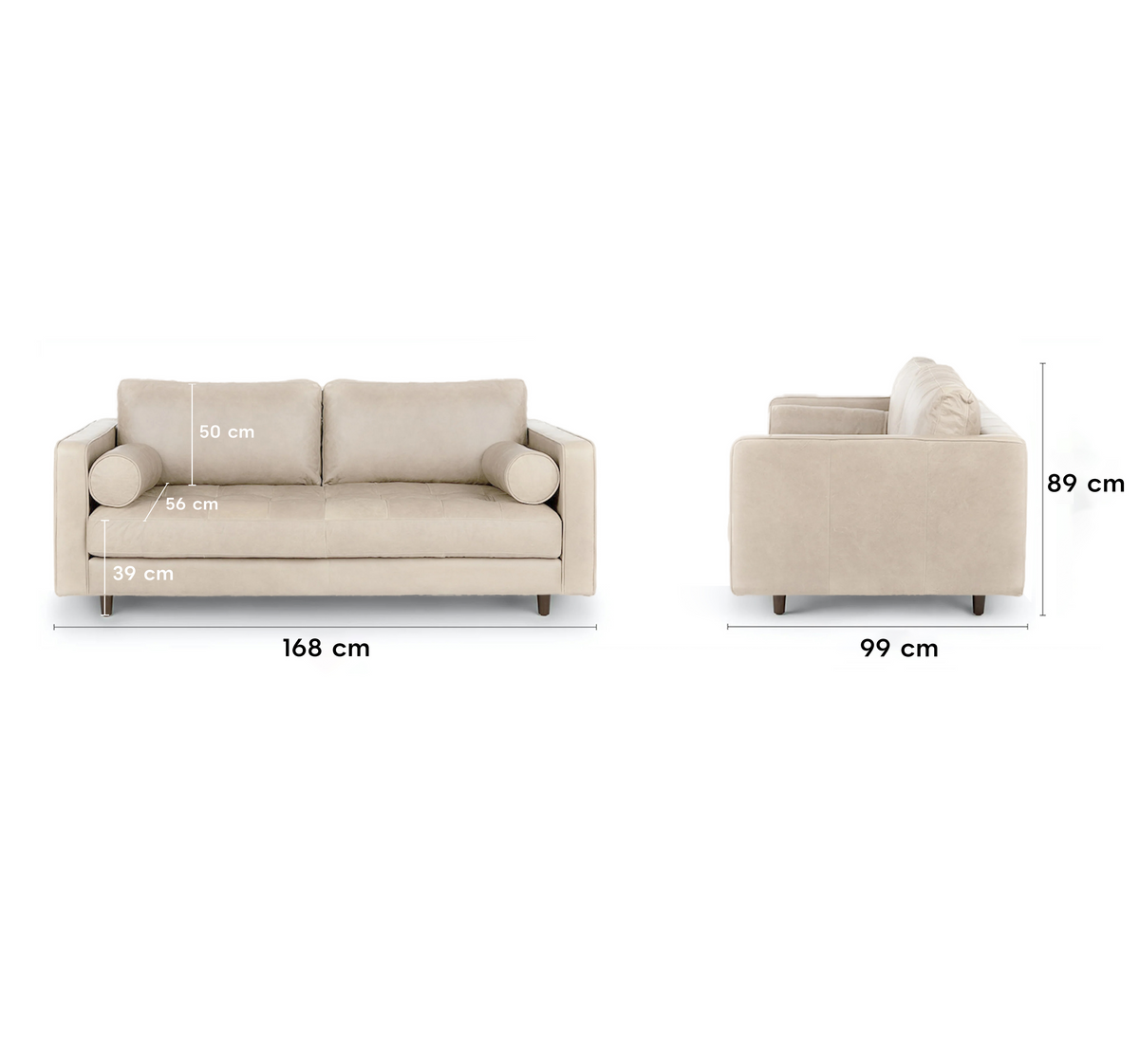 Insopack Sofa Luxe 2 Seater (Beige)