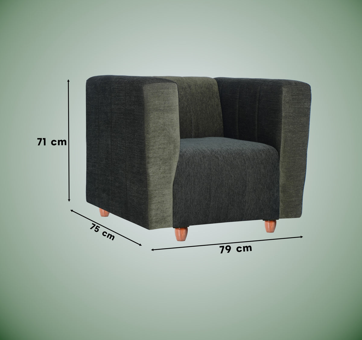 Insopack Sofa Victor 1 Seater (Green)