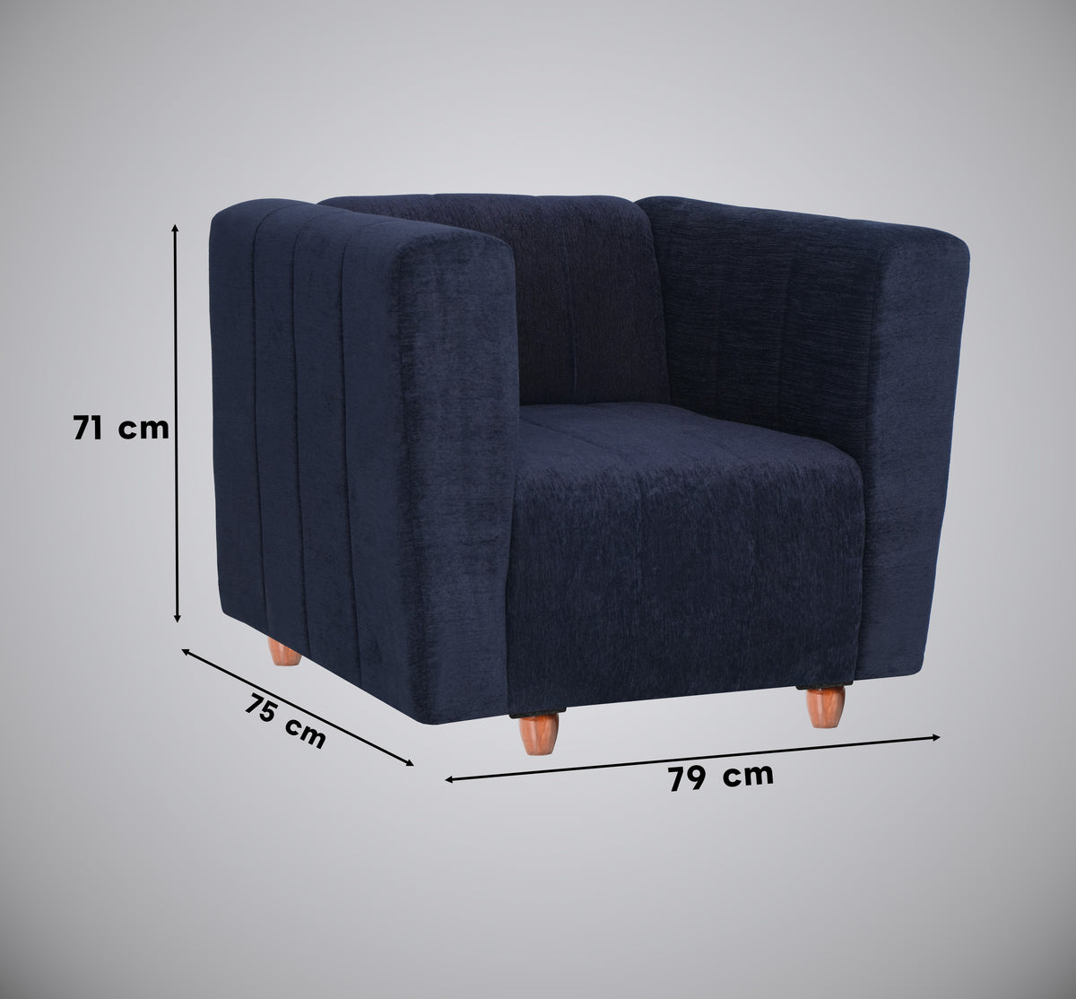 Insopack Sofa Victor 1 Seater (Black)