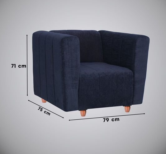 Insopack Sofa Victor 1 Seater (Black)