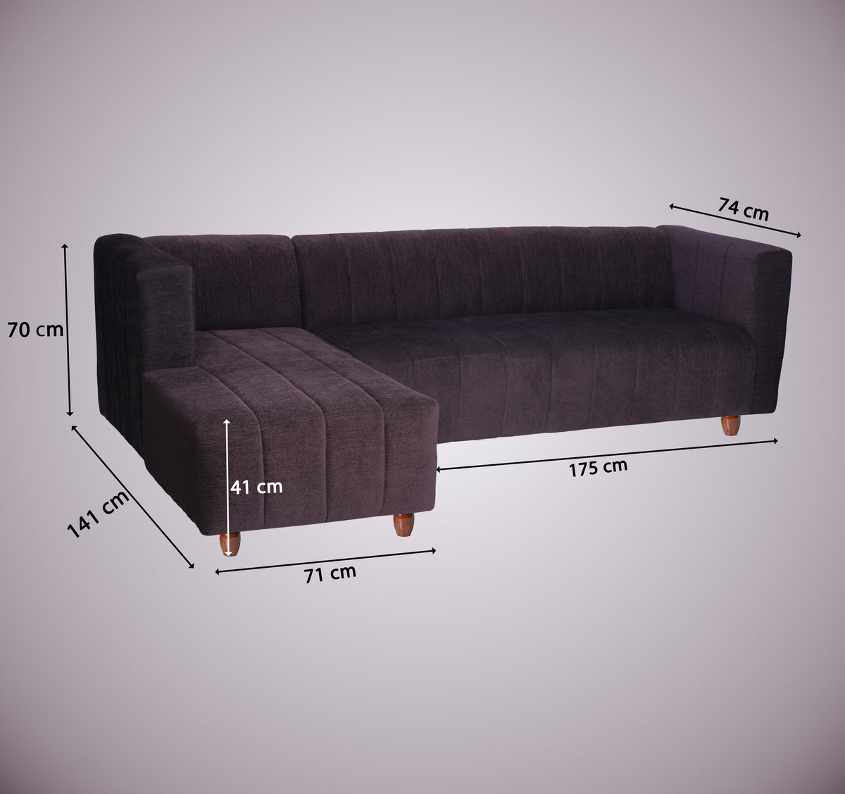 Insopack Sofa Victor 6 Seater LHC (Brown)