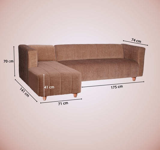 Insopack Sofa Victor 6 Seater LHC (Beige)